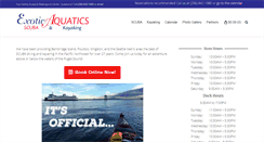 Desktop Screenshot of exoticaquaticsscuba.com